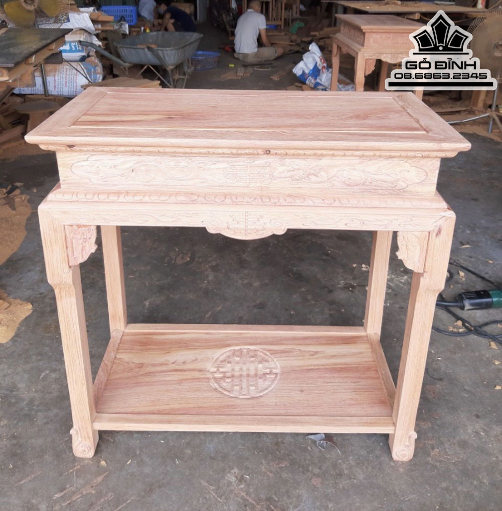Đôn Gỗ Hương Đá Cao 80 Ngang 80 Sâu 40 (cm)
