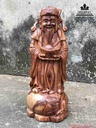 Tượng Thần Tài Gỗ Sưa  Cao 20 Rộng 8 Dày 6 (cm)