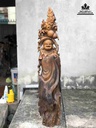 Tượng Phật Di Lặc Gỗ Bách Xanh  Cao 120 Rộng 24 Dày 22 (cm)