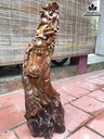 Tượng Ông Thọ Gỗ Bách Xanh  Cao 86 Rộng 35 Dày 19 (cm)
