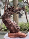 Tượng Mai Điểu Uyên Ương Gỗ Trắc Nguyên Khối Cao 48 Ngang 40 Sâu 20 (cm)