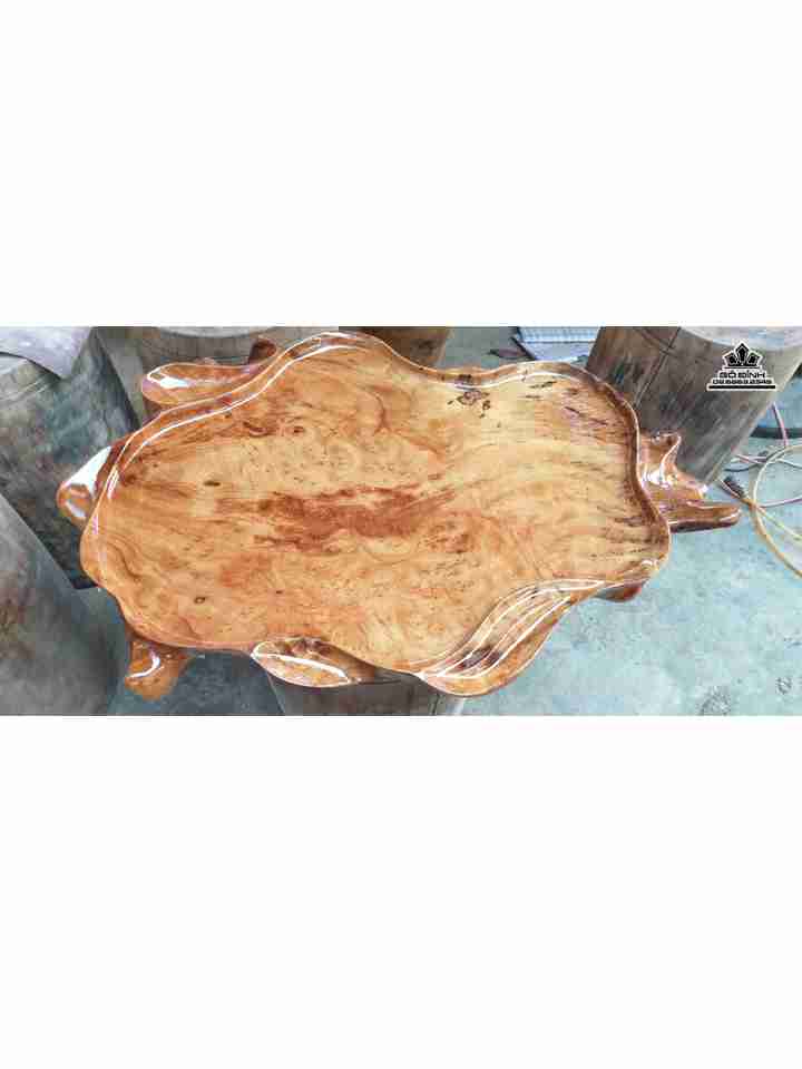 Khay Trà Gỗ Xá Xị ( Gù Hương )  Rộng 40 Dài 65 Dày 7 (cm)