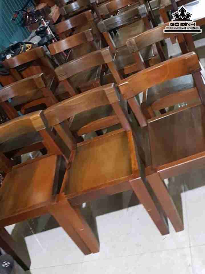 Ghế Gỗ Sao Xanh  Cao Tổng Thể 74 Mặt Rộng 43-45 (cm)