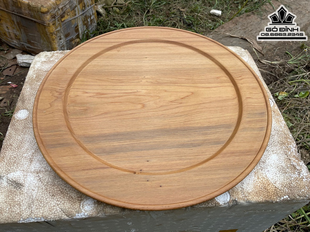 Mâm Gỗ Ngọc Am Đường Kính 50 Dày 4 (cm)
