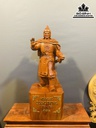 Tượng Quang Trung Gỗ Hương Đá Nguyên Khối Cao 70 Ngang 26 Sâu 21 (cm)