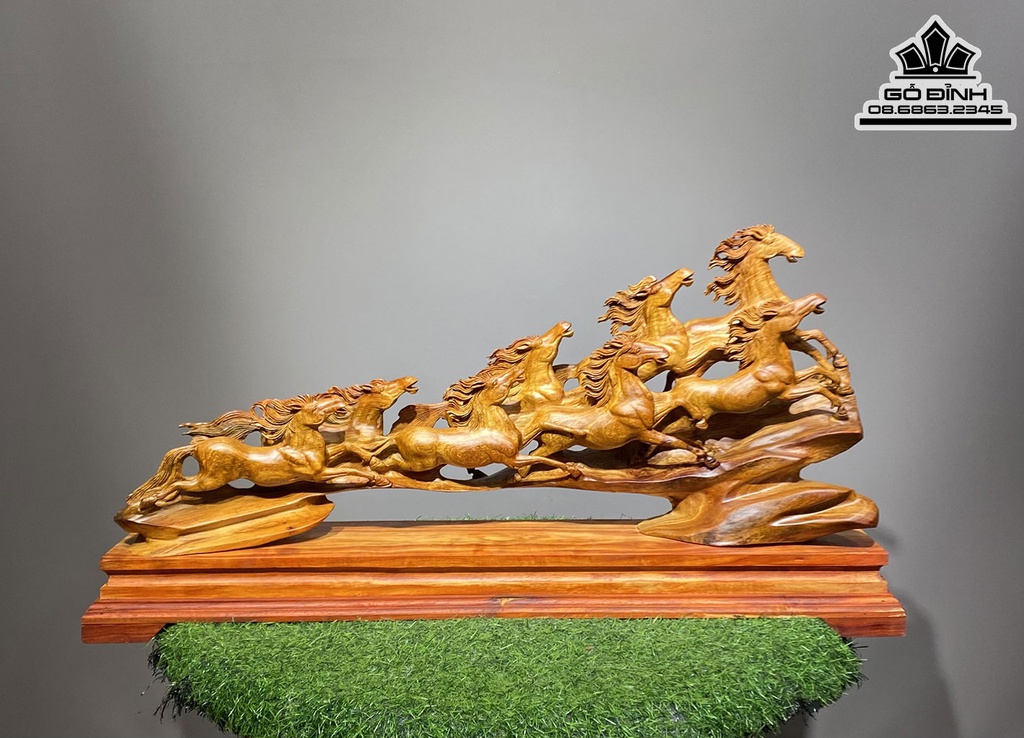 Cầu Bát Mã Gỗ Hương Ta Cao 39 Ngang 77 Sâu 15 (cm)