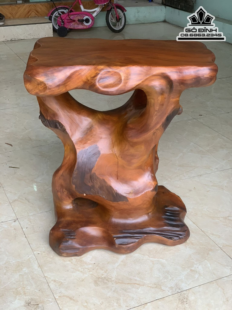 Đôn Gỗ Ngọc Am Cao 66 Mặt 60 x 38 (cm)