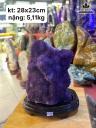 Tinh Thể Đá Thạch Anh Tím Cao 28 Ngang 23 (cm) 5,11kg