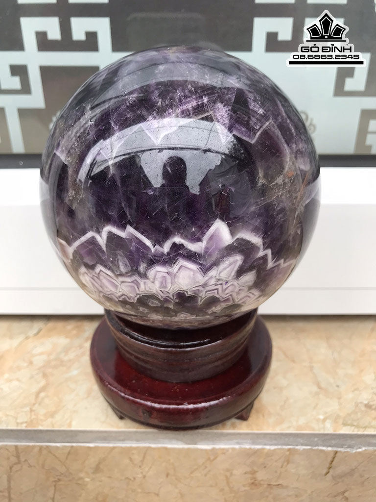 Bi Cầu Đá Thạch Anh Tím Đường Kính 11 (cm) 1,85kg