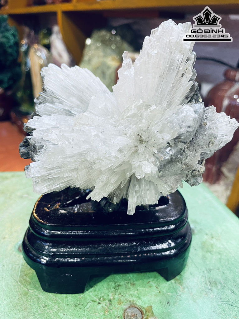 Bông Hoa Ưu Đàm Đá Aragonit Cao 16 Ngang 12 (cm) 0.9kg