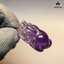 Tỳ Hưu Đá Thạch Anh Tím Cao  15,7 Ngang 20,5 Dài 33,8 (cm) 20,8g