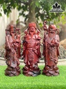 Tượng Phúc Lộc Thọ (Tam Đa) Gỗ Trắc Cao 42 Ngang 16 Sâu 14 (cm)