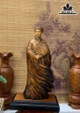 Tượng Gia Cát Lượng Gỗ Hương Cao 50 Ngang 20 Sâu 12 (cm)