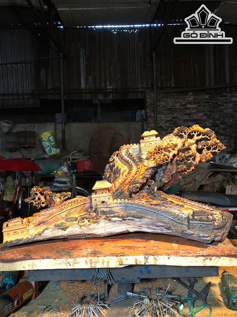 Vạn Lý Trường Thành Gỗ Trắc Cao 71 Ngang 36 Sâu 30 (cm)