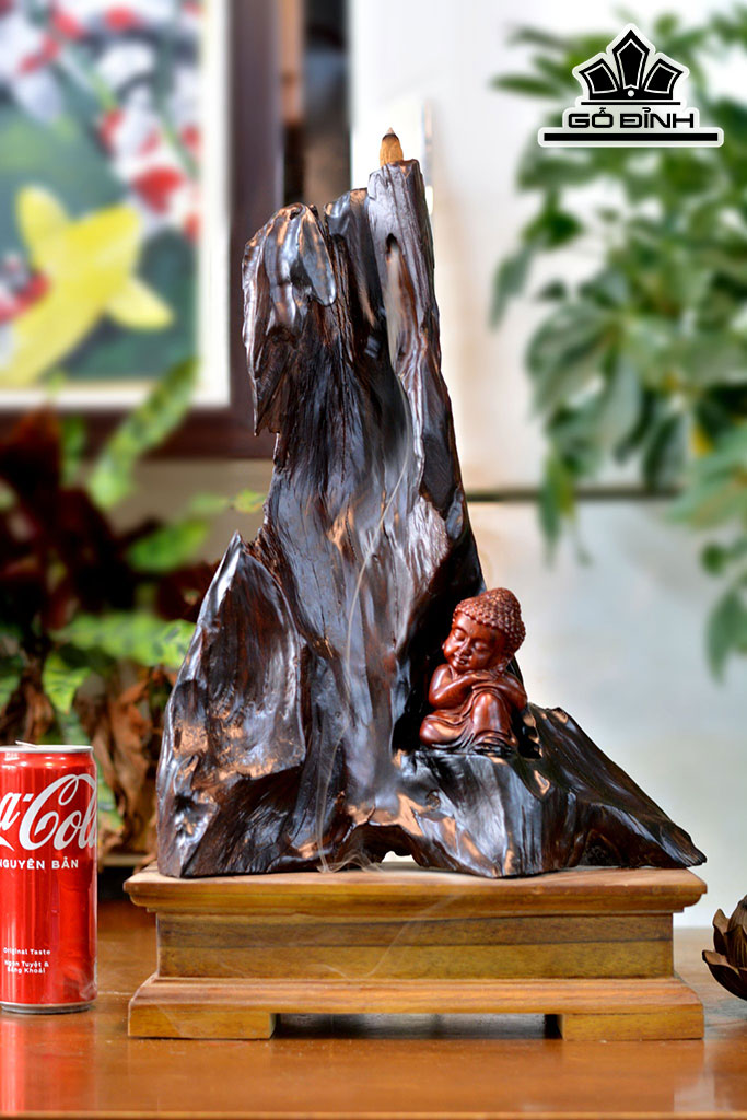 pTác Phẩm Phật Ngủ An Nhiên Gỗ Trắc Cao 48 Ngang 30 Sâu 12,6 (cm)