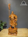 Tượng Quan Công Gỗ Hương Cao 79 Ngang 30 Sâu 20 (cm)