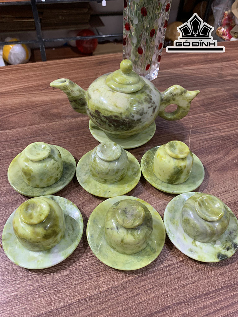 Bộ Ấm Chén Đá Ngọc