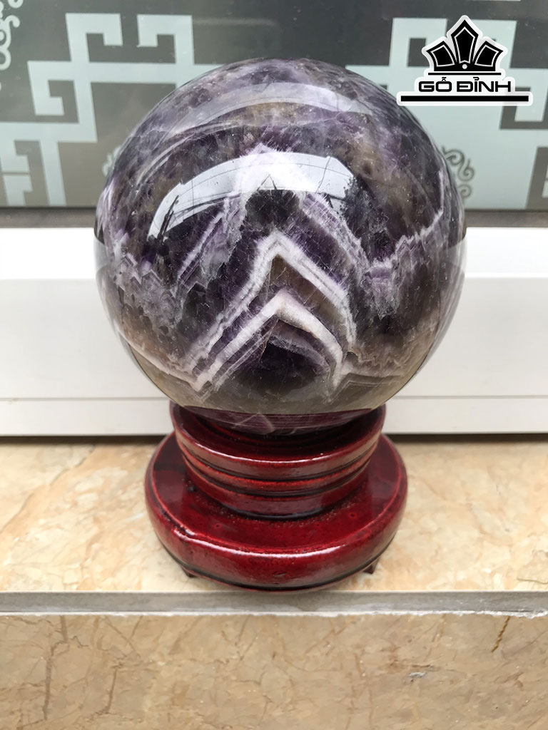 Bi Cầu Đá Thạch Anh Tím Đường Kính 11 (cm) 1,8kg