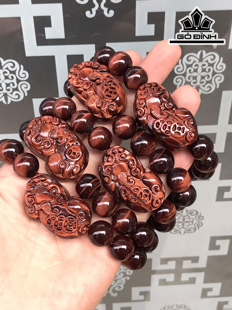 Vòng Tay Đá Mắt Hổ Cao 38 Ngang 21 Sâu 12 (mm)