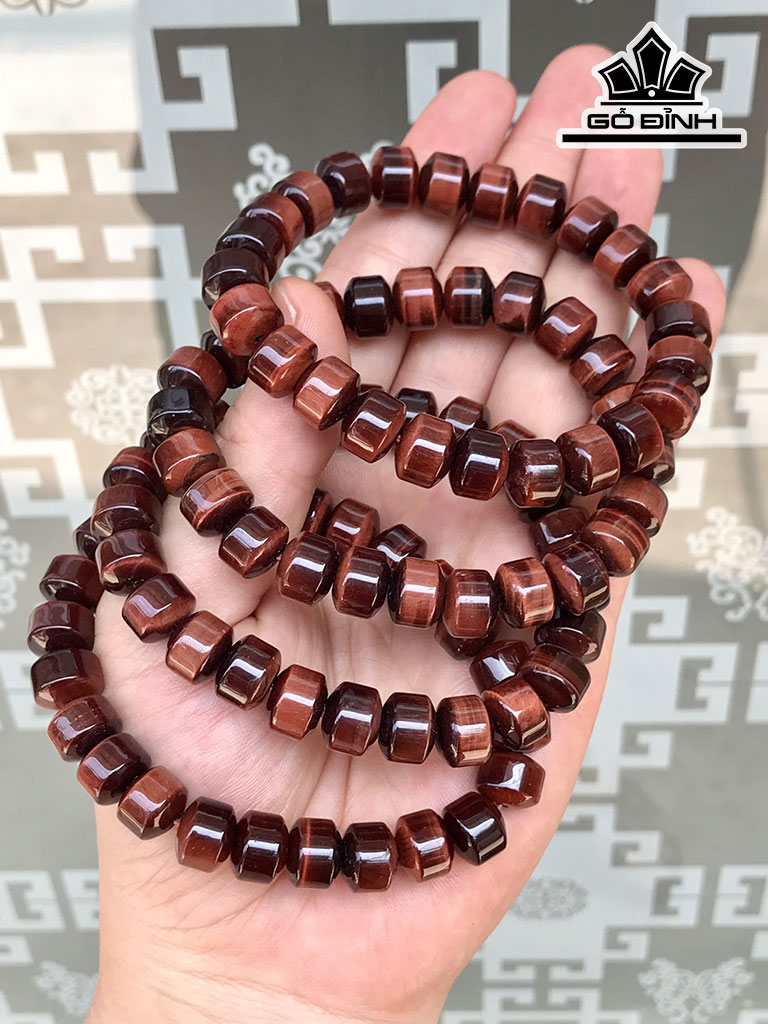 Vòng Tay Đá Mắt Hổ Đường Kính Hạt 10,2 x 10,5 (mm)