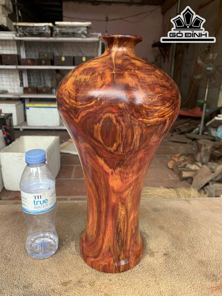 Bình Gỗ Sưa Cao 18,5 Đường Kính 37 (cm)
