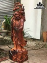 Tượng Đạt Ma Sư Tổ Gỗ Cẩm Cao 117 Ngang 36 Sâu 26 (cm)
