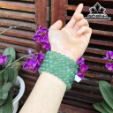 Vòng Tay Đá Thạch Anh Dâu Tây Xanh Đường Kính Hạt 9(mm) 5gr