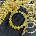 Vòng Tay Đá Thạch Anh Tóc Vàng Đường Kính Hạt 12(mm) 45gr