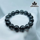 Vòng Tay Tóc Đen Đường Kính Hạt 12 (mm) 48gr