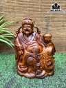 Tượng Thần Tài Gỗ Sưa Cao 18 Ngang 14 Sâu 7 (cm)