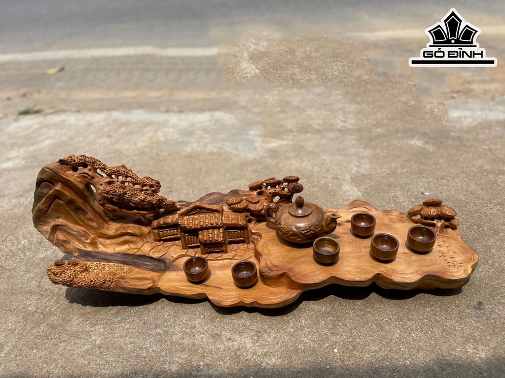 Khay Trà Gỗ Ngọc Am Cao 89 Ngang 30 Sâu 25 (cm)