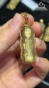 Mặt Dây Chuyền Quan Âm Đá Thạch Anh Tóc Vàng Cao 32,5 Ngang 14,4 Sâu 7 (mm) 7,6gr