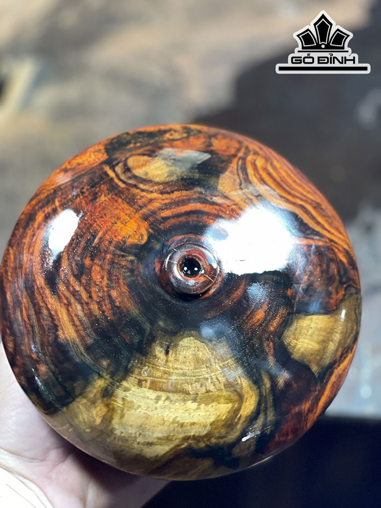 Bình Phú Quý Gỗ Trắc Cao 7 Đường Kính 16 (cm)