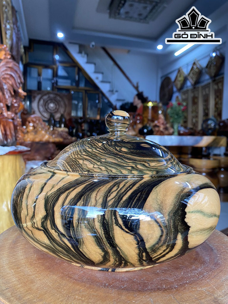 Thố Gỗ Cẩm Thị Cao 17 Đường Kính 23,5 (cm)