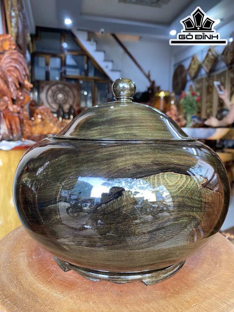 Thố Gỗ Cẩm Thị Cao 20 Đường Kính 23 (cm)