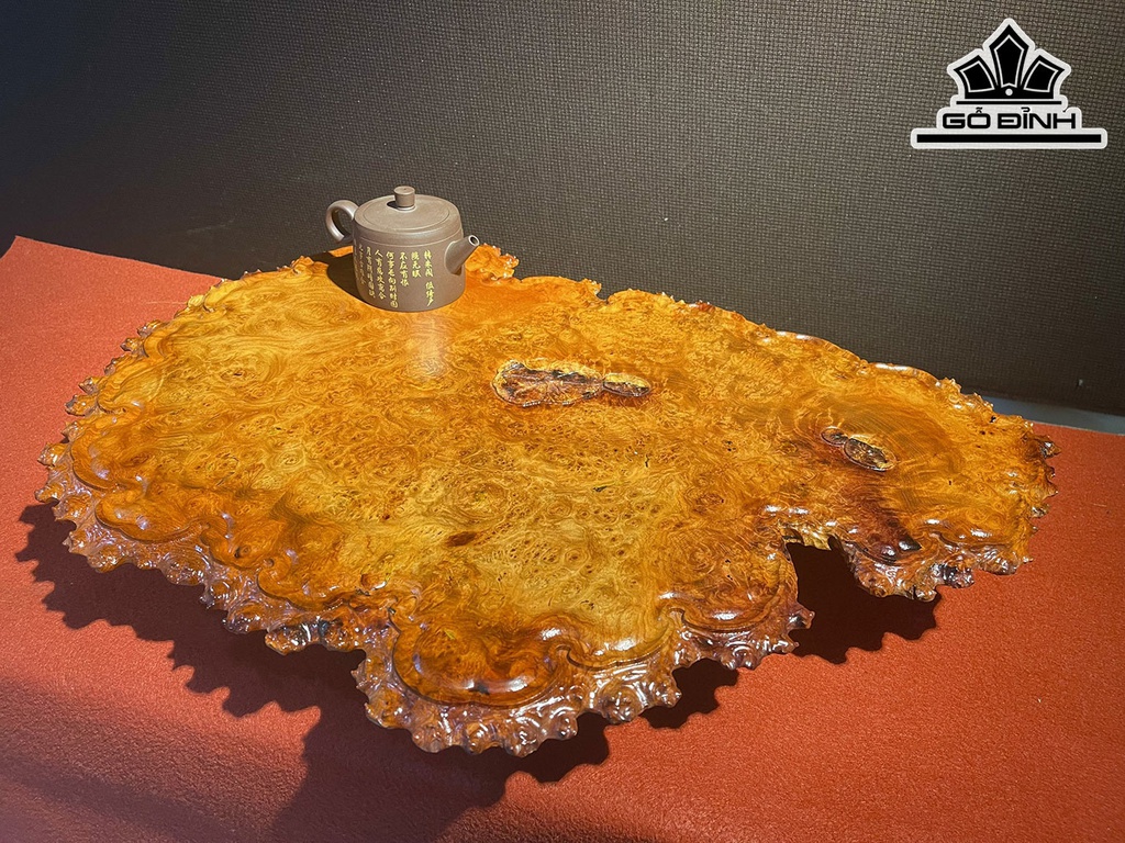 Khay Trà Gỗ Nu Hương Ngang 60 Cao 40 Sâu 1,3 (cm)