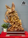 Tượng Chim Phượng Hoàng Gỗ Hương Cao 85 Ngang 48 Sâu 33 Kỷ Cao 10 (cm)