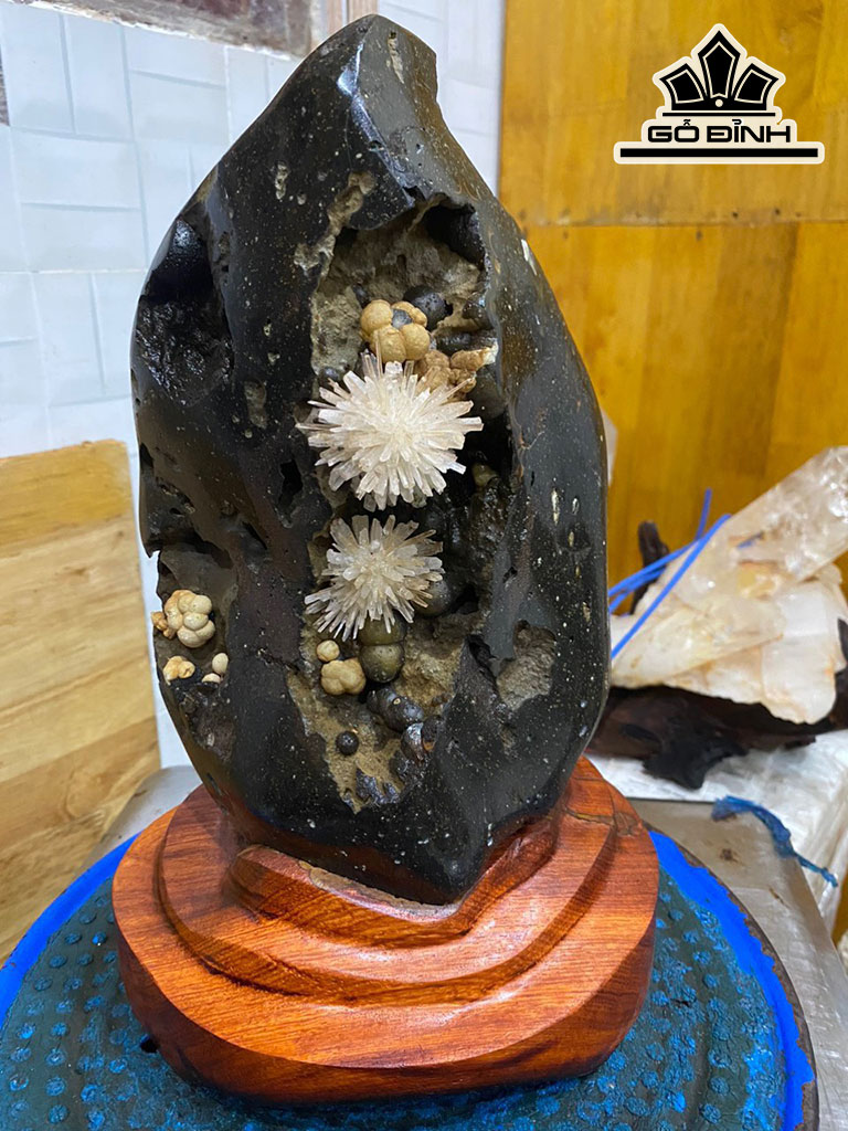 Bông Hoa Ưu Đàm Đá Aragonit Cao 30 (cm) 4,8kg