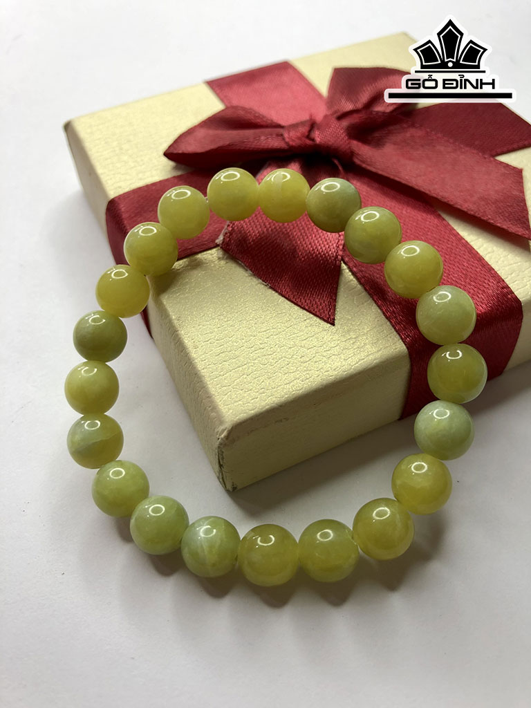 Vòng Tay Đá Serpentine Đường Kính Hạt 8 (mm)