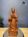 Tượng Gia Cát Lượng Gỗ Hương Cao 60 Ngang 20 Sâu 15 (cm)