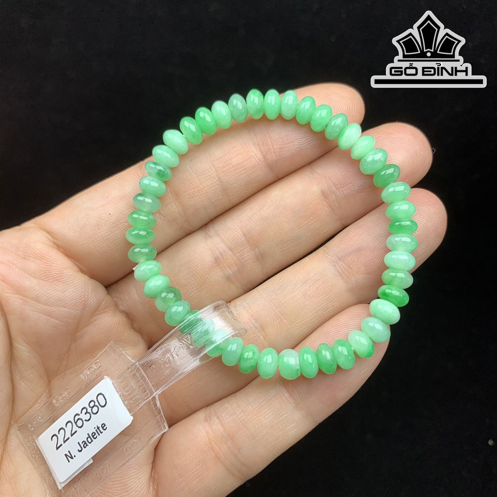 Vòng Tay Đá Cẩm Thạch (Jadeite) Đường Kính Hạt 5,6 (mm)