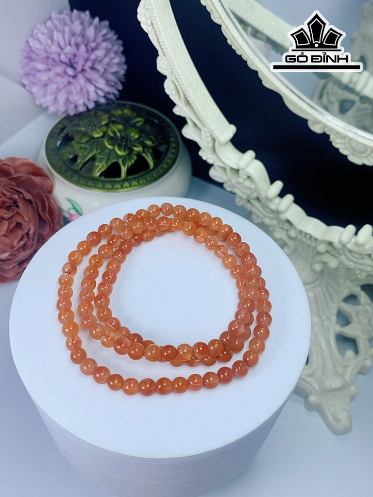 Chuỗi Đá Thạch Anh Ưu Linh Đường Kính Hạt 6 (mm)