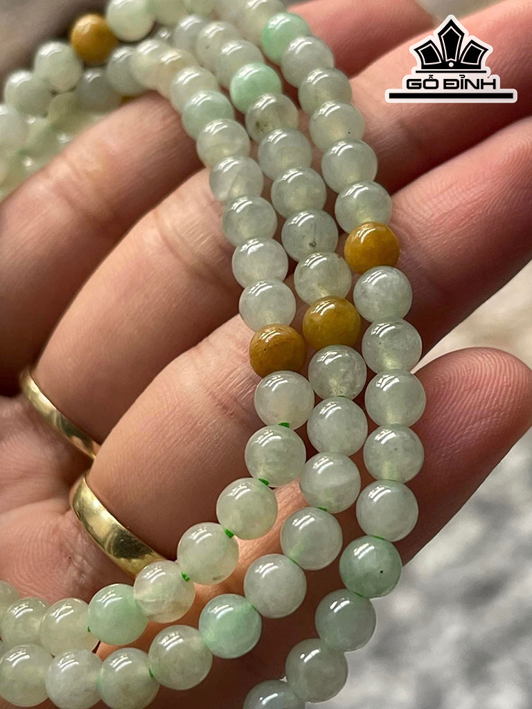 Chuỗi Đá Cẩm Thạch (Jadeite) Đường Kính Hạt 5 (mm)