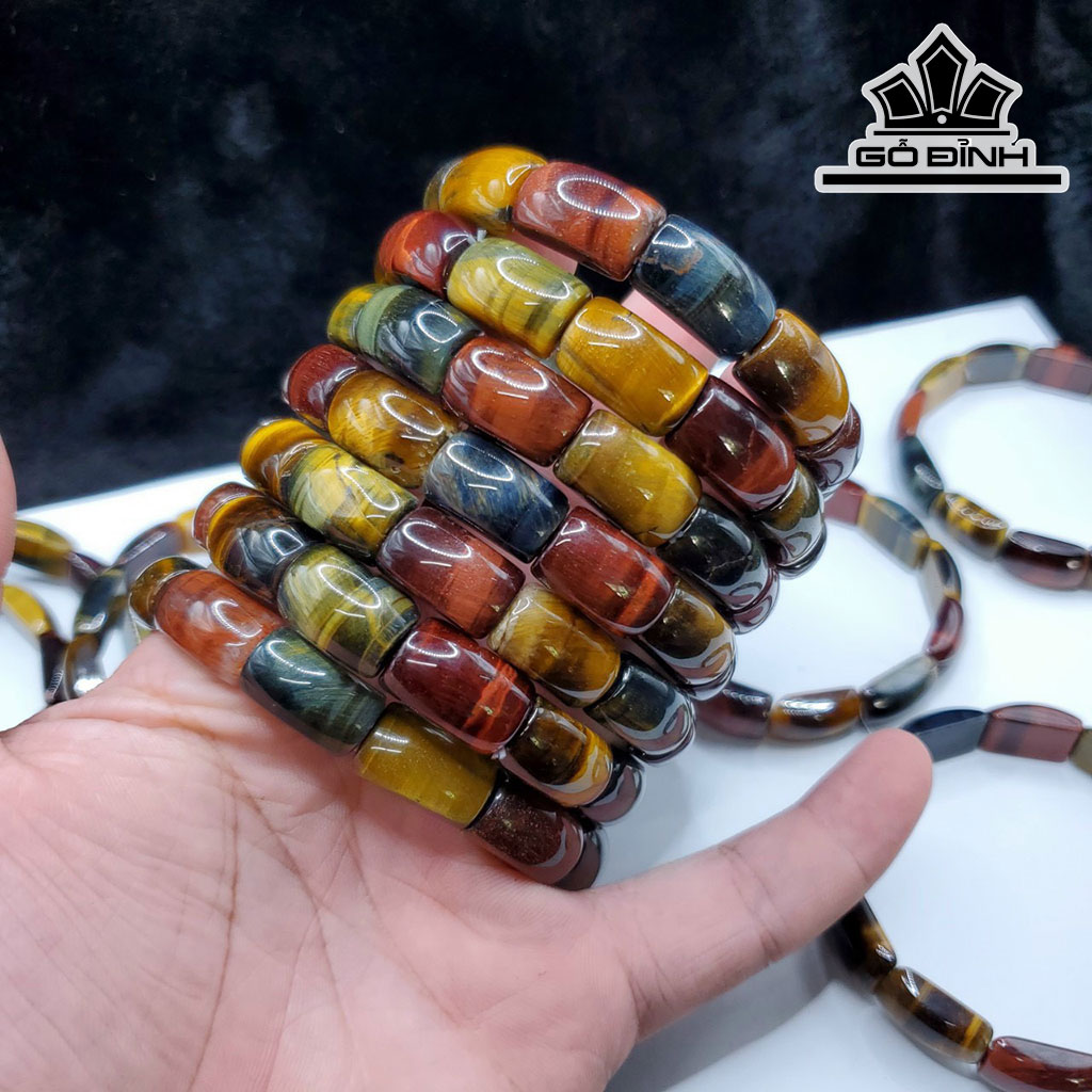 Vòng Tay Đá Mắt Hổ Đường Kính Hạt 10 (mm)