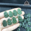 Mặt Dây Chuyền Phật Bản Mệnh Đá Ngọc Bích (Nephrite Jade) Cao 2 (cm)