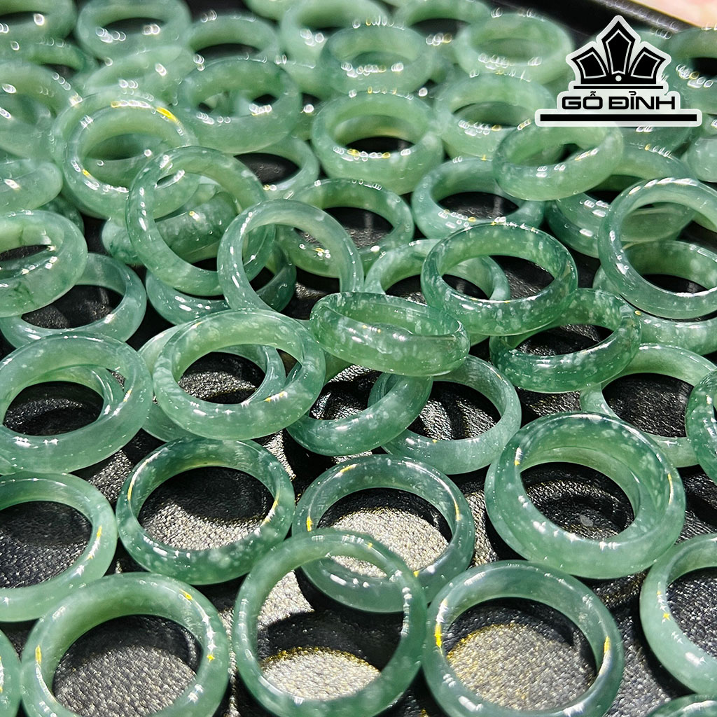 Nhẫn Đá Ngọc Lam (Turquoise) Đường Kính 16.2-17.3 (mm)