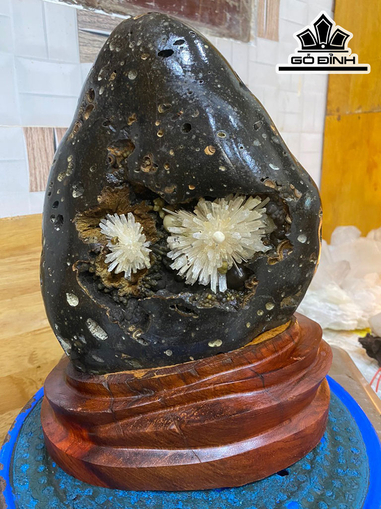 Tác Phẩm Hoa Đá Đá Aragonit Cao 30 (cm) 8kg