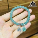 Vòng Tay Đá Ngọc Lam (Turquoise) Đường Kính Hạt 7,7 (mm)
