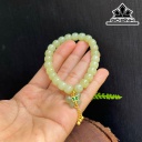 Vòng Tay Đá Ngọc Bích (Nephrite Jade) Đường Kính Hạt 8 (mm)