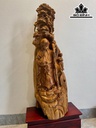 Tượng Ông Thọ Gỗ Ngọc Am Cao 106 Ngang 38 Sâu 27 (cm)